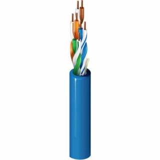 Belden Cat5e Ethernet Cable, 305 m Length, Unscreened, Solid Copper Conductors, Blue PVC Jacket, Series 1585A