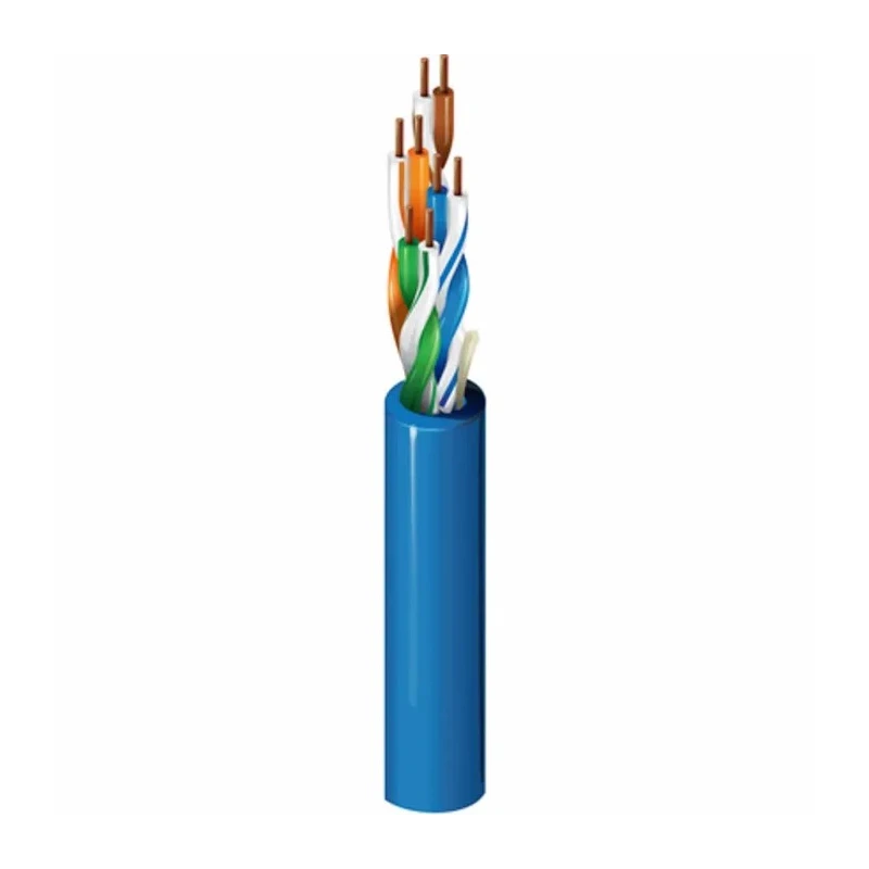 Belden Cat5e Ethernet Cable, 305 m Length, Unscreened, Solid Copper Conductors, Blue PVC Jacket, Series 1585A