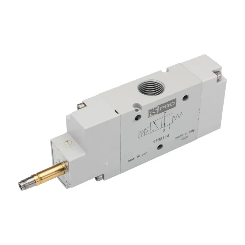 RS PRO Pneumatic 3/2 Normally Closed Solenoid Valve G 1/2, Aluminium Body, 12 V DC, 24 V AC/DC, 110 V AC, 220 V AC 176-2114