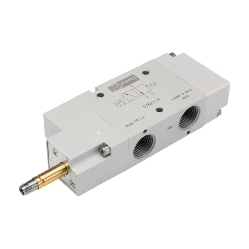 RS PRO Pneumatic 3/2 Normally Closed Solenoid Valve G 1/2, Aluminium Body, 12 V DC, 24 V AC/DC, 110 V AC, 220 V AC 176-2114