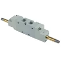 RS PRO Pneumatic Solenoid Valve 5/3 PC, 1/4 in Port, Aluminium Body, 12V DC/24V AC/DC/110V AC/220V AC, 10 bar Max 176-2123