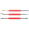 RS PRO 3 Piece Soldering Aid Tool Kit, Lightweight Durable Ergonomic Handles, Overall Length 175 mm 176-3428