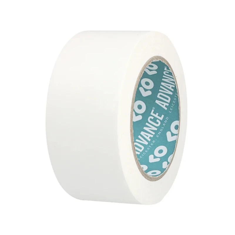 Advance Tapes White Masking Tape, Rubber Adhesive, Polyethylene Terephthalate Backing, 50mm x 33m AT30