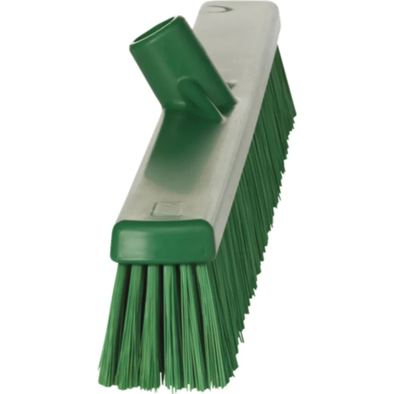 Vikan Sweeping Broom Green with Medium Hard Bristles for Dry and Wet Areas 31942