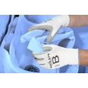Mapa White High Performance Polyethylene Work Gloves Size 7 with Polyurethane Coating 579