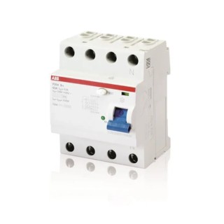 ABB Residual Current Circuit Breaker 125A 4-Pole 300 mA Type B 10 kA 400V AC F204B-125/0.3
