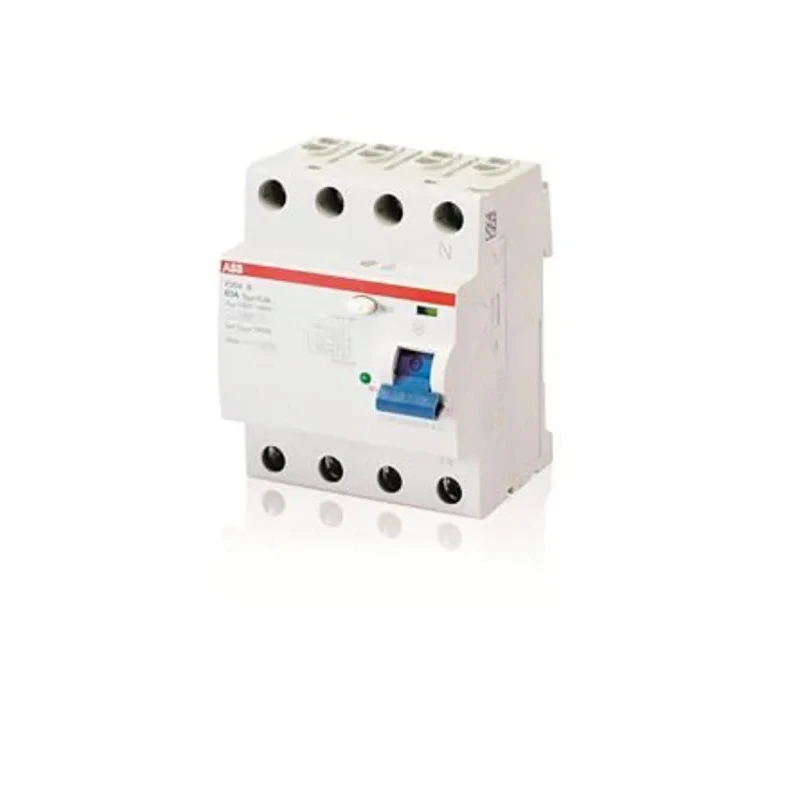 ABB Residual Current Circuit Breaker 25A 4-Pole Type F 30 mA Trip Sensitivity 10 kA Breaking 2CSF204325R1250 F204 F-25/0,03