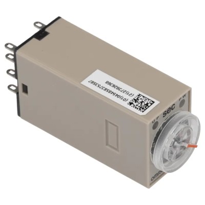 Omron H3Y-2 Series DIN Rail Timer Relay, 2-Contact, DPDT Switch, 24V DC Supply Voltage, ON Delay Mode, 0.04 s H3Y-2 DC24 10S