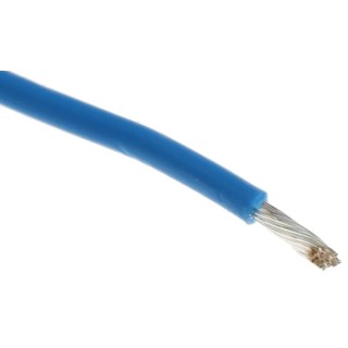 Alpha Wire Hook Up Wire TEFLON Series Blue 20 AWG, 19x0.20 mm Core Strands, 30 m Length, 600V, 200°C Maximum 5856 BL005