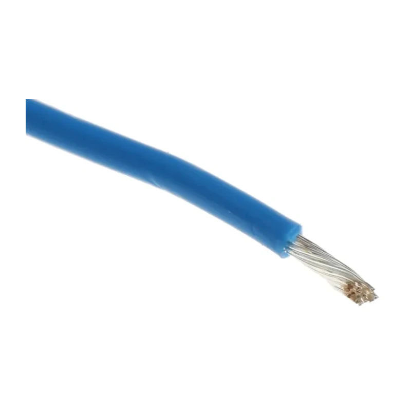 Alpha Wire Hook Up Wire TEFLON Series Blue 20 AWG, 19x0.20 mm Core Strands, 30 m Length, 600V, 200°C Maximum 5856 BL005