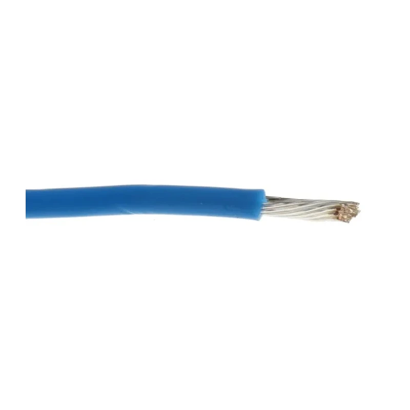Alpha Wire Hook Up Wire TEFLON Series Blue 20 AWG, 19x0.20 mm Core Strands, 30 m Length, 600V, 200°C Maximum 5856 BL005