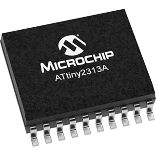 Microchip 8 bit AVR ATTINY2313A Microcontroller 20 MHz 2kB FLASH 20-Pin SOIC ATTINY2313A-SUR