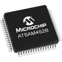 Microchip 32 bit ARM Cortex M4 ATSAM Microcontroller 120 MHz, 128kB FLASH, 64-Pin LQFP ATSAM4S2BA-AU
