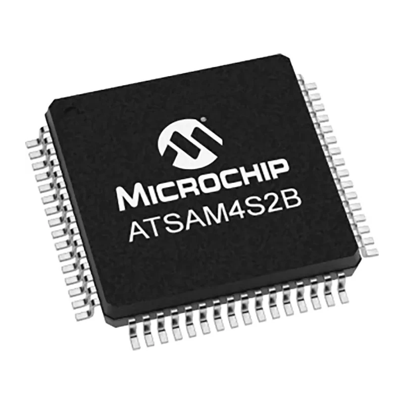 Microchip 32 bit ARM Cortex M4 ATSAM Microcontroller 120 MHz, 128kB FLASH, 64-Pin LQFP ATSAM4S2BA-AU
