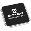 Microchip PIC32 32-bit MIPS32 Microcontroller 252 MHz 1.024MB FLASH 100-Pin TQFP PIC32MZ1024EFG100-I/PT