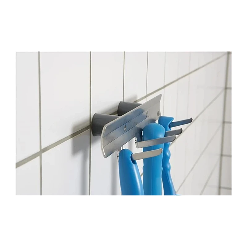 Vikan Stainless Steel Grey Mop Holder Wall Bracket 0618