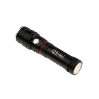 RS PRO Rechargeable LED Torch 550 lm Aluminium Housing, USB Type C 2200mAh Battery, 175 mm 176-6030