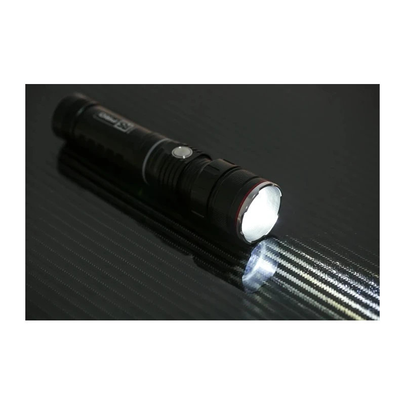 RS PRO Rechargeable LED Torch 550 lm Aluminium Housing, USB Type C 2200mAh Battery, 175 mm 176-6030