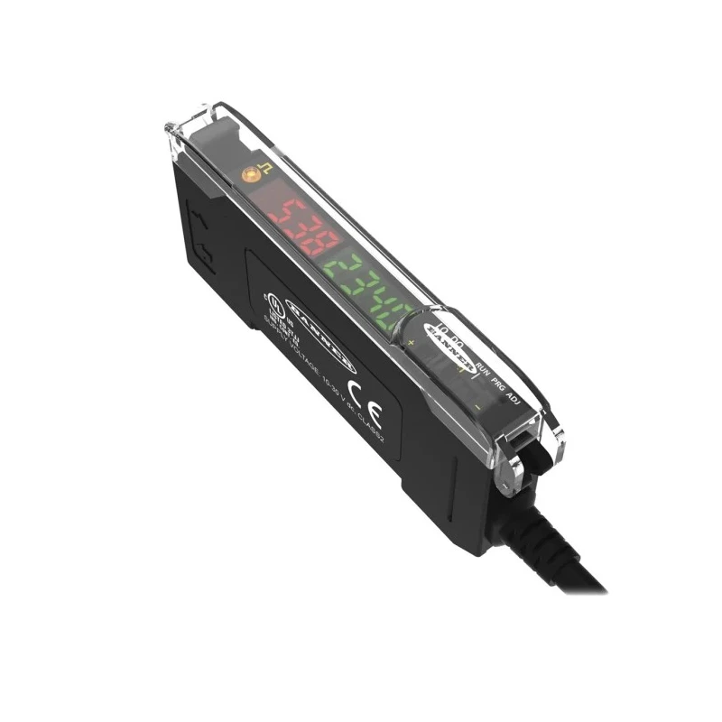 Banner Fibre Amplifier Glass, Plastic Fibre, PNP Output, 960 mW Power Consumption, IO-Link Interface, IP50, 30V DF-G1-PS-2M