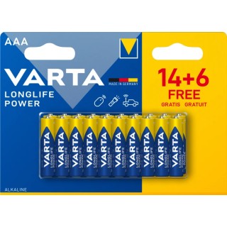 Varta Longlife Power Alkaline AAA Battery 1.5 V 4903121492