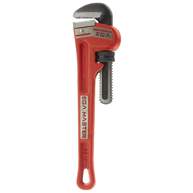 Ega-Master 50.8 mm Jaw Capacity Pipe Wrench, 304.8 mm Overall Length, Metal Handle, VDE/1000V Approved Non-Sparking 61016