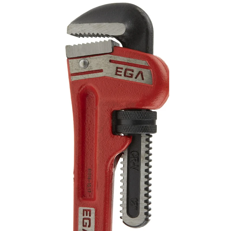 Ega-Master 50.8 mm Jaw Capacity Pipe Wrench, 304.8 mm Overall Length, Metal Handle, VDE/1000V Approved Non-Sparking 61016