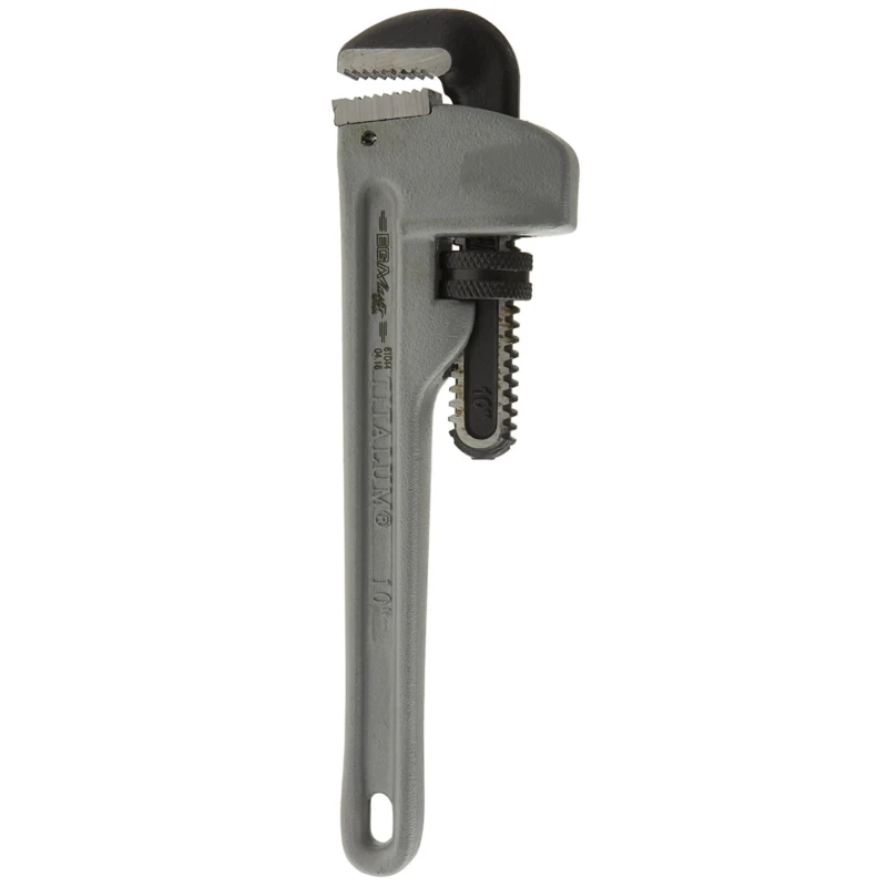 Ega-Master Metal Handle 25.4 mm Jaw Capacity Pipe Wrench 254mm Overall VDE/1000V Approved Non-Sparking 61044