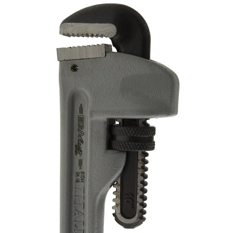 Ega-Master Metal Handle 25.4 mm Jaw Capacity Pipe Wrench 254mm Overall VDE/1000V Approved Non-Sparking 61044
