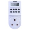 RS PRO Digital Plug In Timer 230V AC 50Hz Type G British 3-Pin 100h Battery Life 178-5368