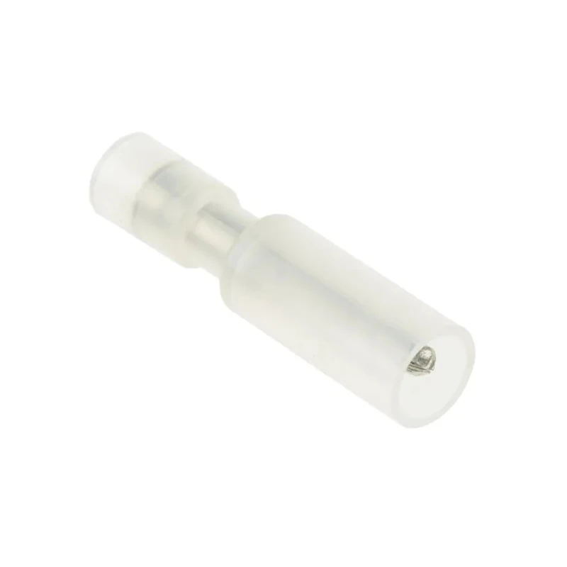RS PRO Insulated Clear Crimp Bullet Connector 22 AWG to 18 AWG, 3.5 mm Bullet Diameter Male/Female 178-8386