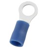 RS PRO Insulated Ring Terminal, 5.3 mm Stud Size, Blue, Vinyl Insulation, Copper Tin-Plated Contact 178-8660