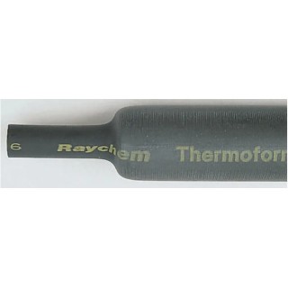TE Connectivity Heat Shrink Tubing Black 5 mm Sleeve Diameter x 1.2 m Length 2:1 Ratio ZHTM-5/2.5-0