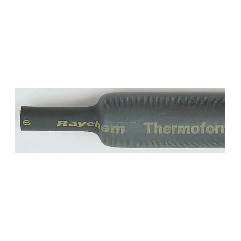 TE Connectivity Heat Shrink Tubing Black 5 mm Sleeve Diameter x 1.2 m Length 2:1 Ratio ZHTM-5/2.5-0
