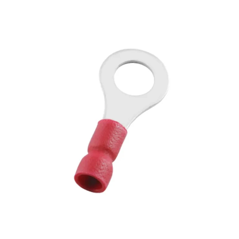 RS PRO Insulated Ring Terminal 6.4 mm Stud Size 22 AWG to 16 AWG Wire Size Red 178-8677