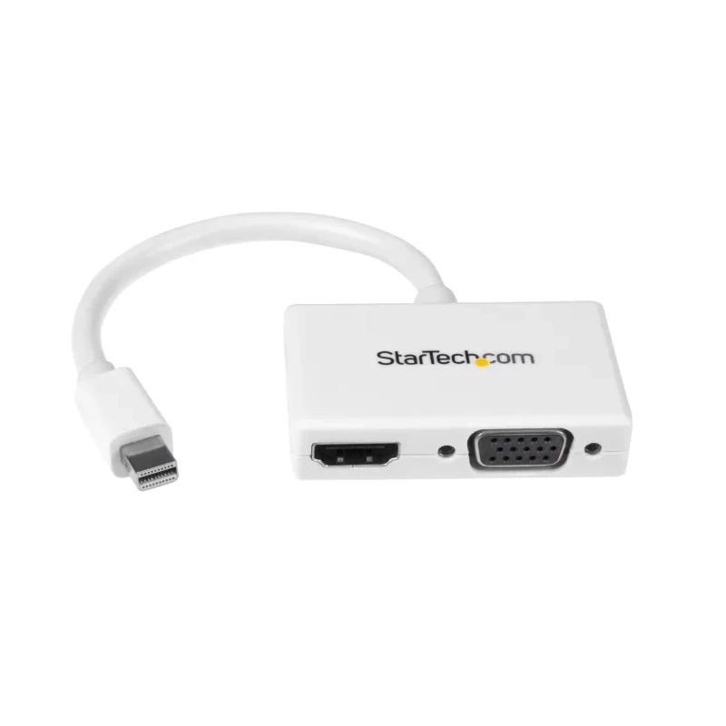 RS PRO 2 Port Mini DisplayPort to VGA HDMI Adapter 150 mm Cable Length 1920 x 1200 Pixel Maximum Resolution MDP2HDVGAW