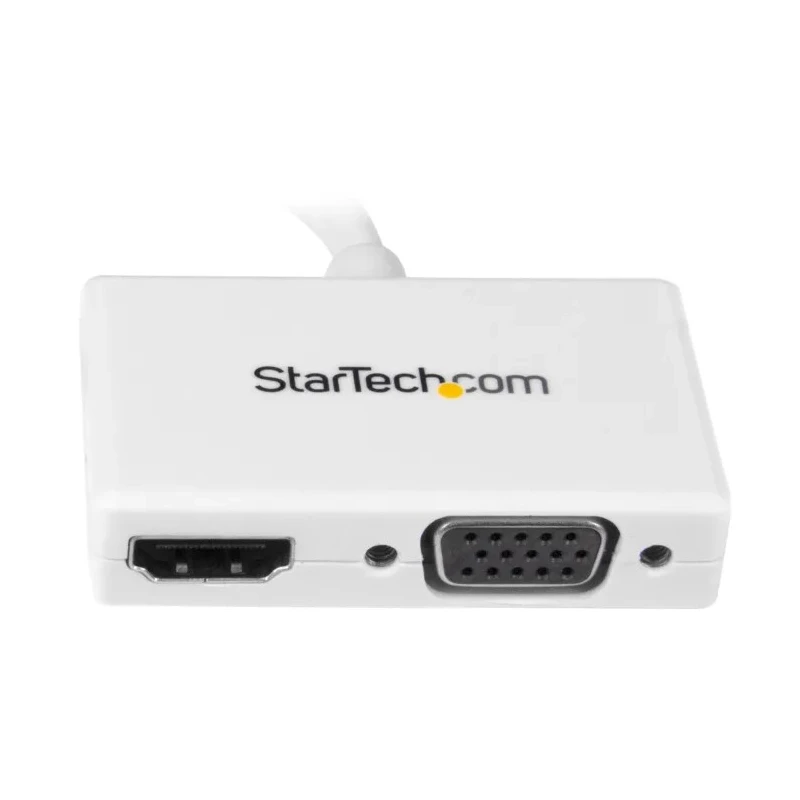 RS PRO 2 Port Mini DisplayPort to VGA HDMI Adapter 150 mm Cable Length 1920 x 1200 Pixel Maximum Resolution MDP2HDVGAW