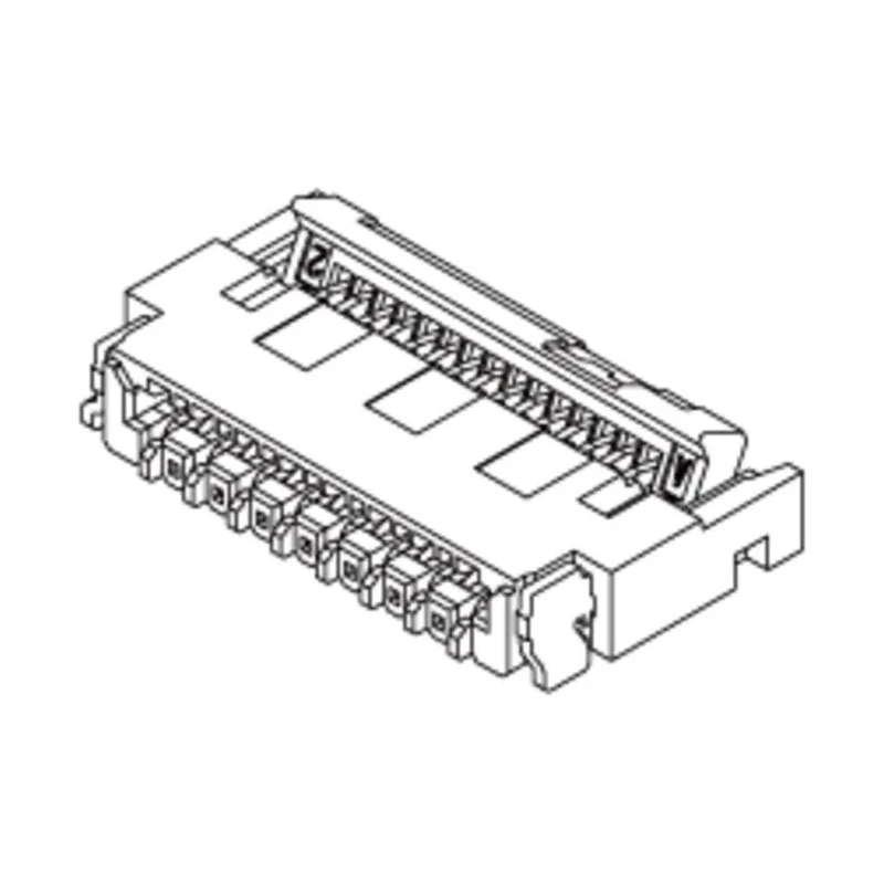 Molex 0.3 mm Pitch 45 Way Right Angle Female FPC Connector, Solder 502598-4593