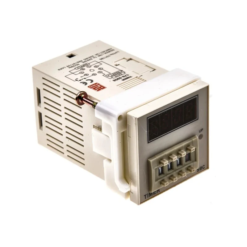 RS PRO Plug-in Digital Counter Timer Relay 8-Contact 100 V AC 240 V AC 999.9 s 1-Function SPDT Switch Configuration 179-2908