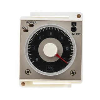 RS PRO Panel Timer Relay 2-Contact DPDT Multifunction 0.1 s to 300 h 100 to 125 V dc, 24V ac, 48 V ac 179-2918