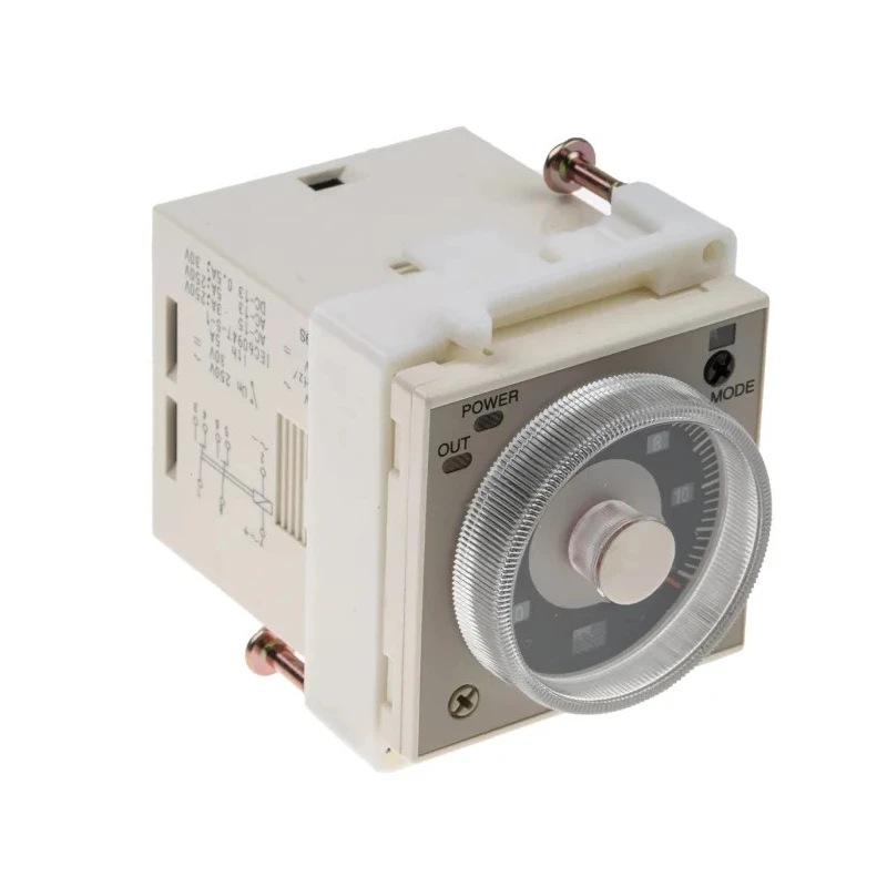 RS PRO Panel Timer Relay 2-Contact DPDT Multifunction 0.1 s to 300 h 100 to 125 V dc, 24V ac, 48 V ac 179-2918