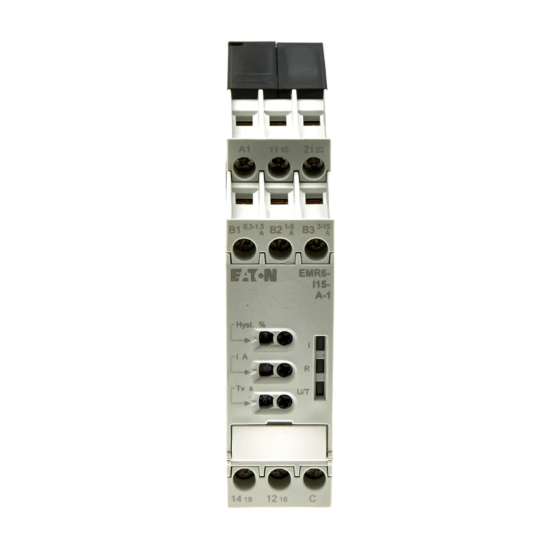 Eaton Current Monitoring Relay 1 Phase CO Contact Configuration DIN Rail Mount 0.3A to 15A Current 184754 EMR6-I15-A-1