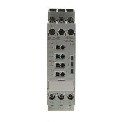 Eaton 1 Phase Voltage Monitoring Relay DIN Rail Mount 24/240 V AC Range 184784 EMR6-VM600-A-1