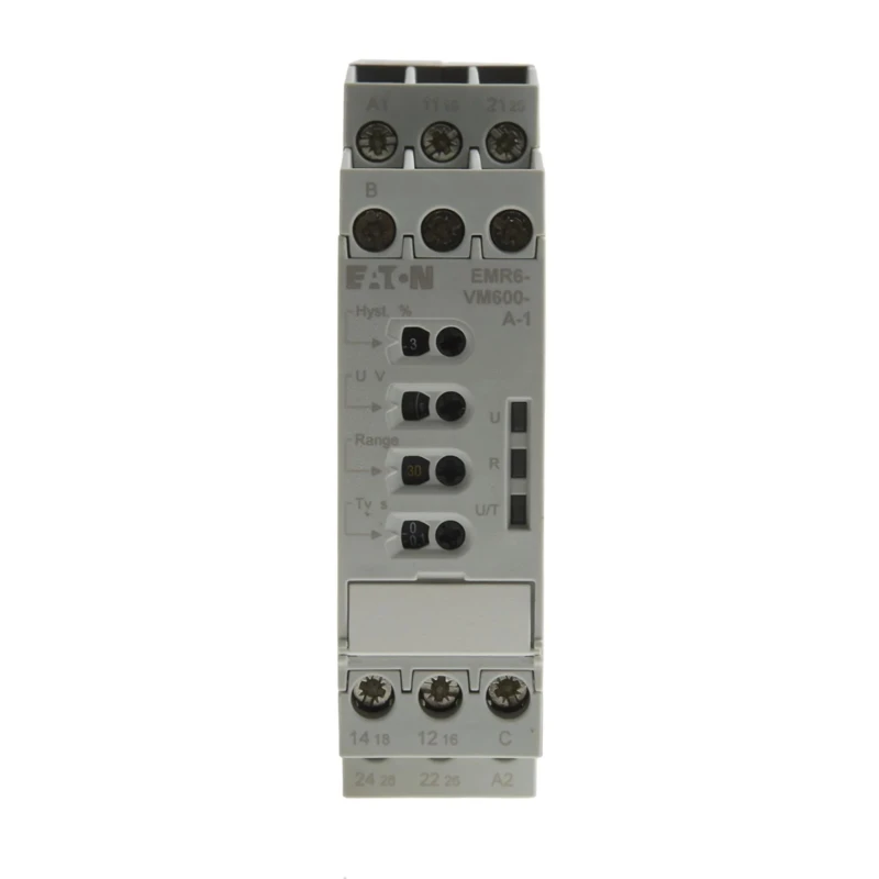 Eaton 1 Phase Voltage Monitoring Relay DIN Rail Mount 24/240 V AC Range 184784 EMR6-VM600-A-1