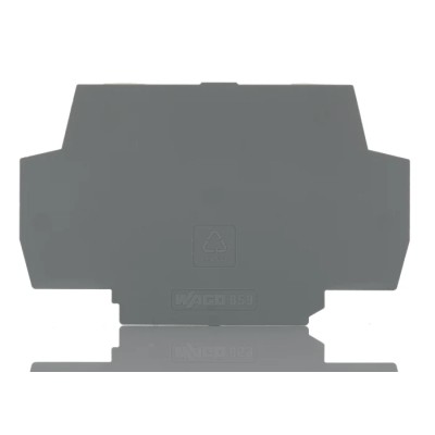 WAGO End & Intermediate Plate for Use with 859 Series Relay and Optocoupler Modules 859-525