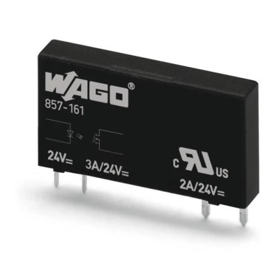 WAGO Solid State Relay, Plug-in Mount, 0.1 A Load, 48 V DC Load Voltage, 30 V DC Control Voltage 857-165