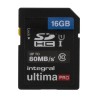 Integral Memory 16 GB SDHC SD Card Class 10 UHS 1 U1 INSDH16G10-80U1