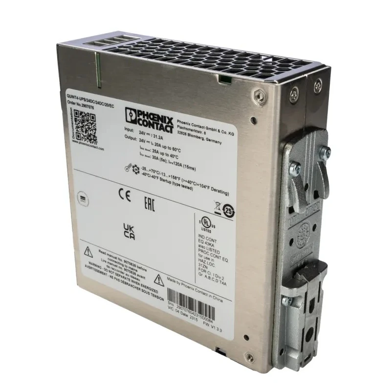 Phoenix Contact QUINT UPS 18V DC to 30V DC Input Uninterruptible Power Supply 740W 31.2A DIN Rail 2907076