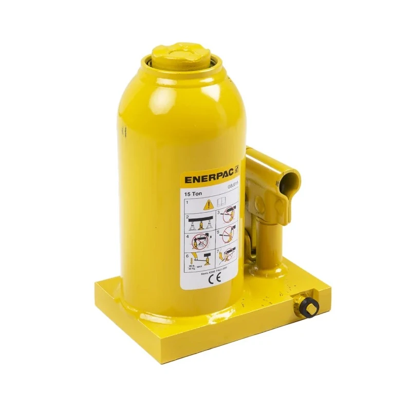 Enerpac Industrial Steel Bottle Jack with 15 Ton Load Capacity, 453 mm Lift Height GBJ015A