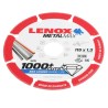 Lenox Aluminium Oxide Abrasive Disc Cutting Disc, 115 mm, Medium Grade, P80 Grit 2030865