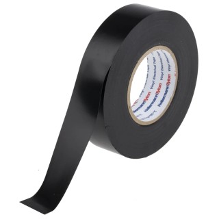 HellermannTyton HelaTape Flex Black Polyvinyl Chloride Electrical Tape 19mm Width 20m 710-10602 HTAPE-FLEX1000+ 19x20-PVC-BK